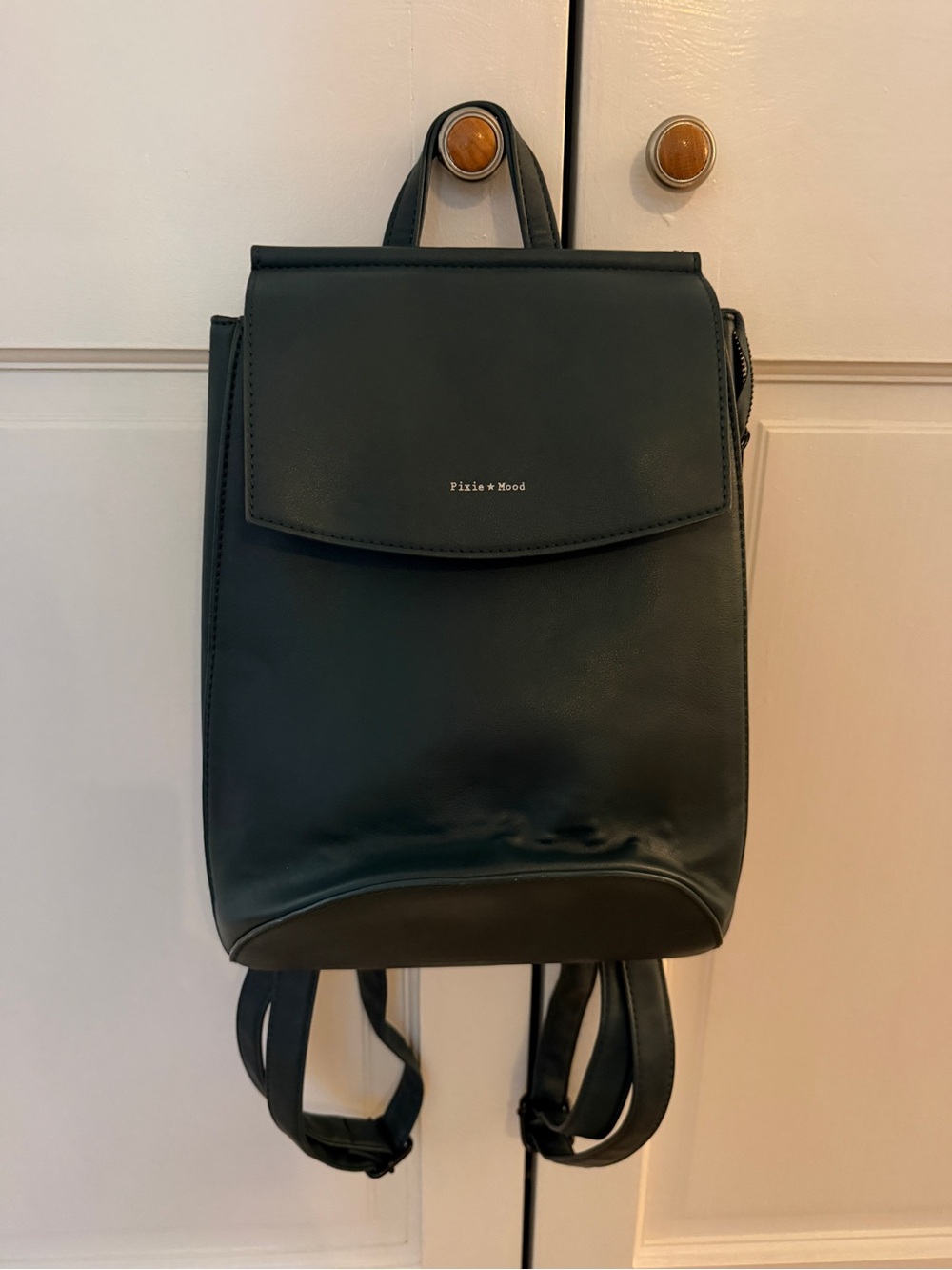 Pixie Mood Dark Green Mini Backpack — Sleek Everyday Bag
